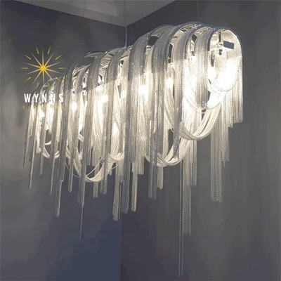 مؤشر تقديم الألوان Ra 95 Modern Luxury Atlantis Chain LED Pendant Lamp للشقة المنزلية