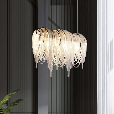 مؤشر تقديم الألوان Ra 95 Modern Luxury Atlantis Chain LED Pendant Lamp للشقة المنزلية