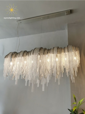 مؤشر تقديم الألوان Ra 95 Modern Luxury Atlantis Chain LED Pendant Lamp للشقة المنزلية
