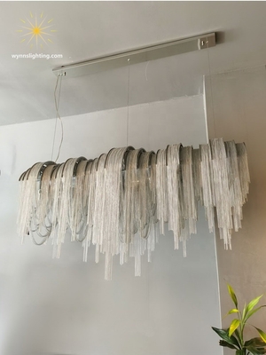 مؤشر تقديم الألوان Ra 95 Modern Luxury Atlantis Chain LED Pendant Lamp للشقة المنزلية