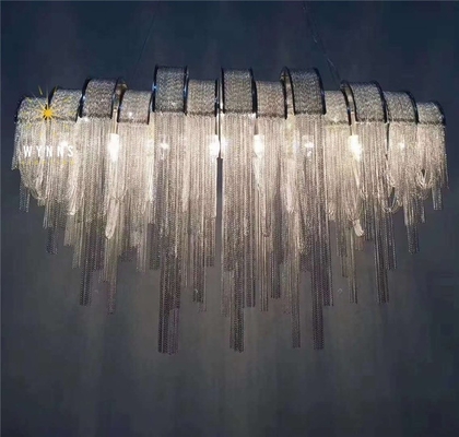 مؤشر تقديم الألوان Ra 95 Modern Luxury Atlantis Chain LED Pendant Lamp للشقة المنزلية