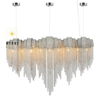 مؤشر تقديم الألوان Ra 95 Modern Luxury Atlantis Chain LED Pendant Lamp للشقة المنزلية