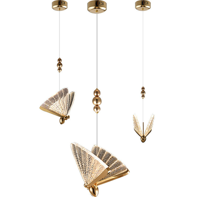 مصباح السلالم من الفولاذ المقاوم للصدأ مع AC 85-265V الجهد الدخالي و Crystal Chandelier