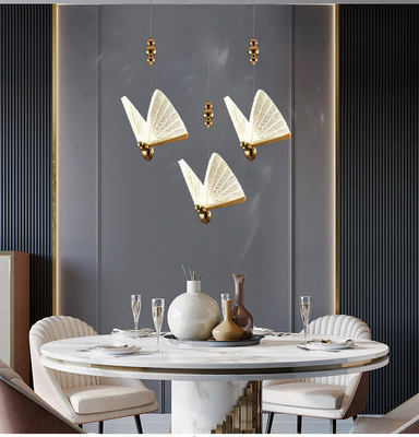 مصباح السلالم من الفولاذ المقاوم للصدأ مع AC 85-265V الجهد الدخالي و Crystal Chandelier