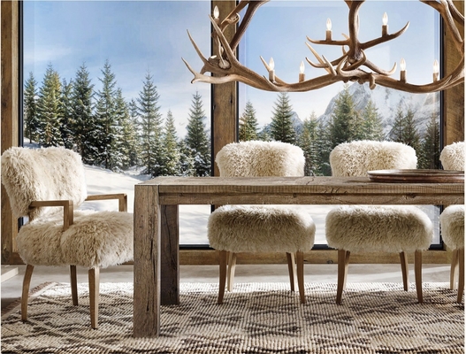 المصنوعة يدويا Antler Chandelier 66&quot; كلاسيكي أمريكي منزل التزلج التصميم النمط المعاصر
