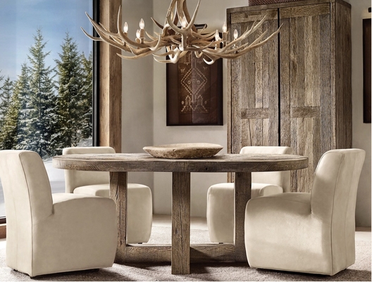 المصنوعة يدويا Antler Chandelier 66&quot; كلاسيكي أمريكي منزل التزلج التصميم النمط المعاصر