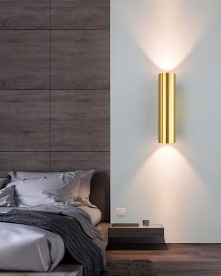 قراءة LED مصابيح الحائط الفندق الداخلي جانب السرير COB 12W ضوء الذهب الأسود صعودا وهبوطا