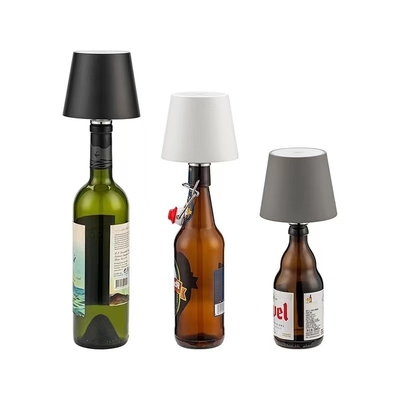 1- Color Temperature Adjustable Bottle Stopper Desk Lamp Rechargeable LED Table Light for Party Restaurant Bar Cafe